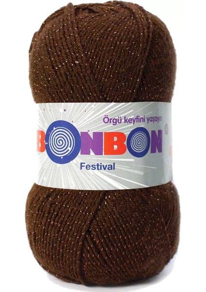 1 Adet Festival Simli Örgü Ipi Yünü Renk NO:219