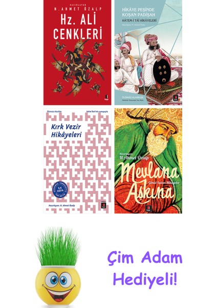 N. Ahmet Özalp 4 Kitap Seti + Çim Adam Hediye