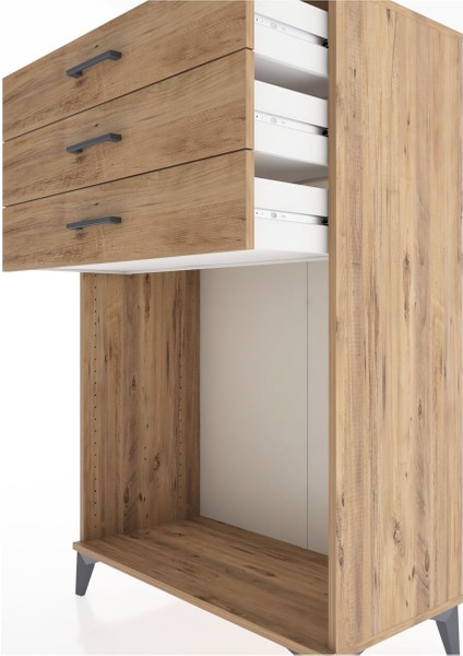 Hyperion Dolap 3 Çekmeceli 88X44X134 Çam-Çam indirimleri
