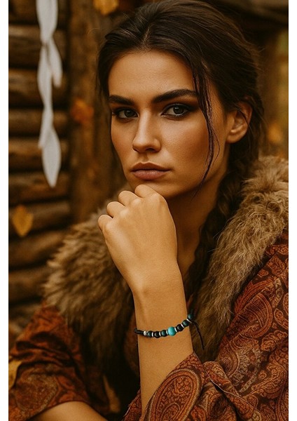 Malakit & Turkuaz Taş Bileklik – Enerji Dengeleyici Tasarım - El Yapımı Ayarlanabilir fırsatları