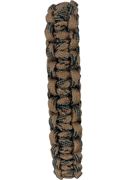 Kahverengi Üstü Yeşil Noktalı Paracord Bileklik