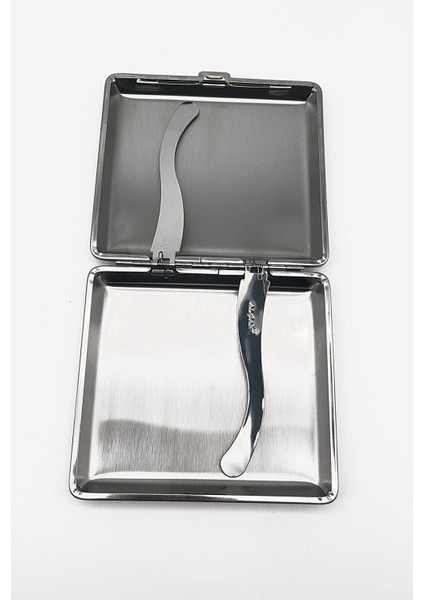 Gümüş Metal Sigara Tabakası ve Çakmak modelleri