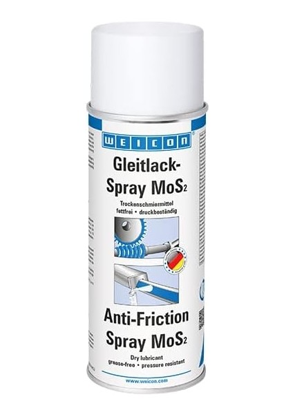 Al- Mos² + 400 Lack Kuru Yağ Sprey | 400 ml | Kuru Yağlayıcı Düz Yatak Motorları ve Daha Fazlası