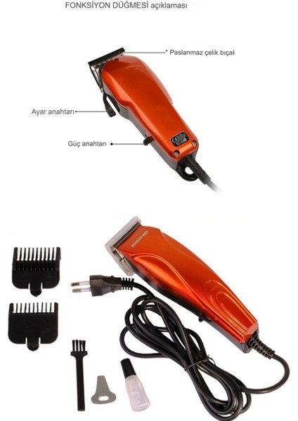 Kablolu Lazer Epilasyon Öncesi Tüy Kısaltma ve Sakal/ense Şekillendirme Aracı