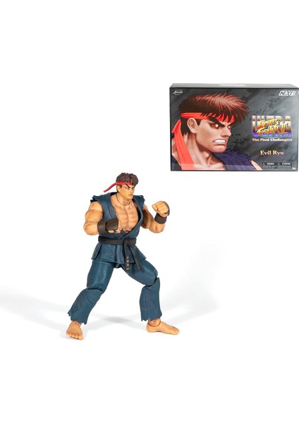 253255070, Street Evil Ryu Figür, Pop-Culture Tasarım, 25&apos;ten Fazla Eklem Noktası, Aksesuarlı, 15 Cm, 6 Inç, Kılıflı Kutu
