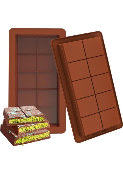 Çikolatası Kalıbı, Silikon Çikolata Kalıbı, Kadayıflı ve Çıtır Çikolatalar Için Çıkarma Kalıp, Esnek ve Dayanıklı Mutfak Aksesuarı (1 Adet)