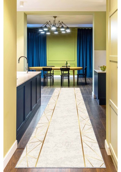 Şık Alt Zemin Rulo Yolluk, Altın Kenarlı, Kaliteli Kullanım Seçeneği