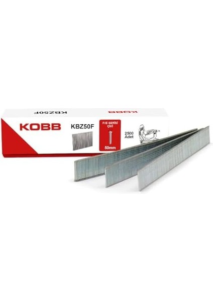 KBZ50F 50MM F/e/j/8 Serisi Ağır Hizmet Tipi Kesik Başlı Çivi 2500 Adet fiyatları