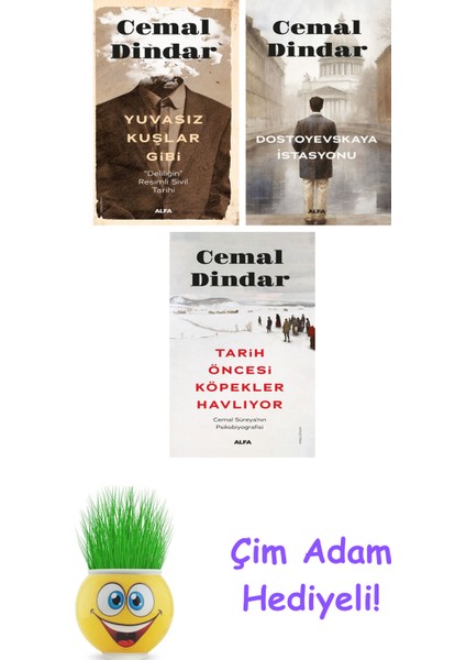 Cemal Dindar 3 Kitap Seti + Çim Adam Hediye