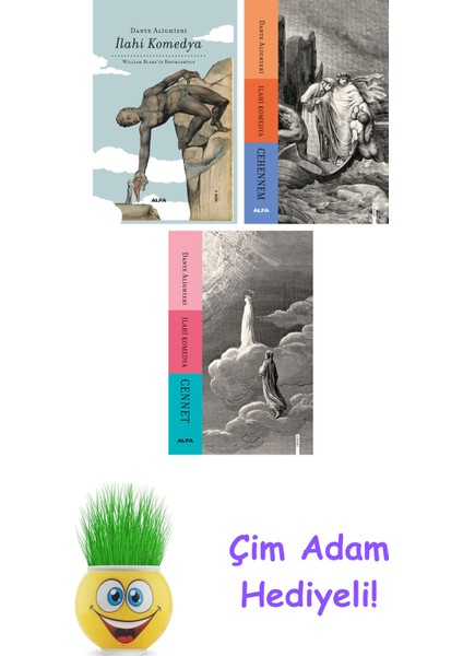 Dante Alighieri 3 Kitap Seti + Çim Adam Hediye