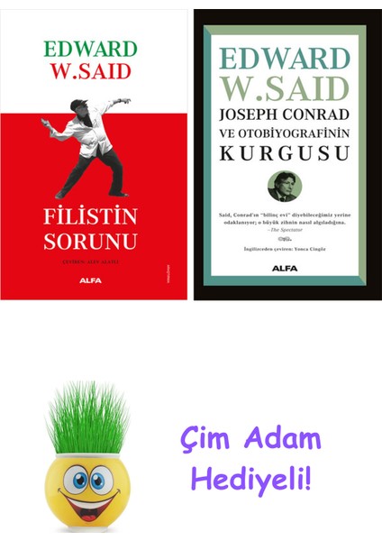 Edward W. Said 2 Kitap Seti + Çim Adam Hediye