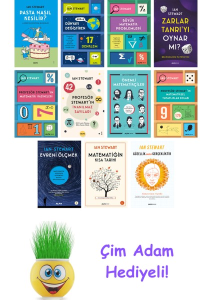 Ian Stewart 11 Kitap Seti + Çim Adam Hediye