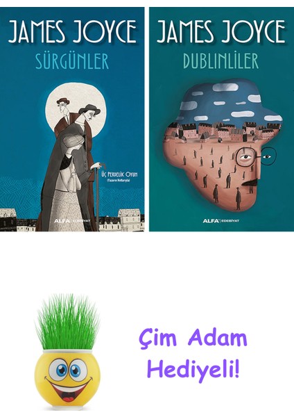 James Joyce 2 Kitap Seti + Çim Adam Hediye