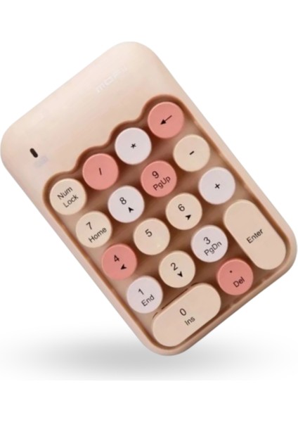 Büro Ev Ofis Bilgisayar Klavyesi Için Kahverengi Numlock