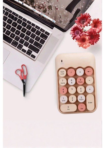 Büro Ev Ofis Bilgisayar Klavyesi Için Kahverengi Numlock fiyatları