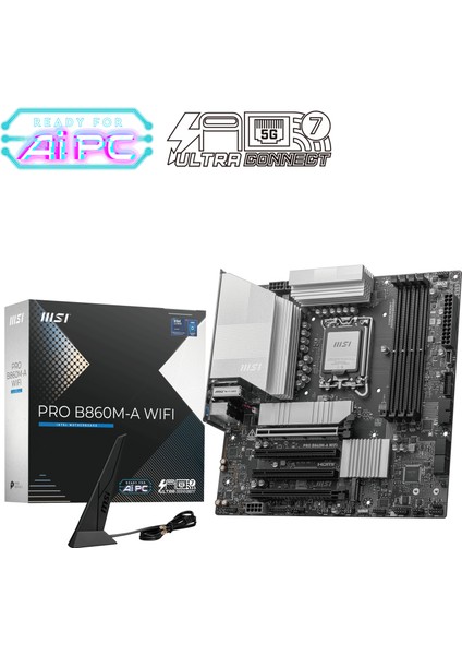 B860M-A Wifi Soket 1851 Ddr5 8600MHZ(OC) 3xm.2 1x Tb4 Display 5g Lan Wifi Matx