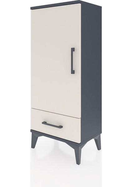 Arges Komodin 3 Raflı Tek Çekmeceli Tek Kapaklı 44X30X106 Antrasit-Aytaşı modelleri