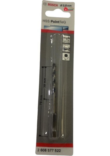 Bosch Pointteq Altıgen Şaftlı Hss Matkap Ucu 3,5 mm fiyatları