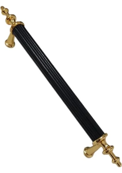 Ars-Taş Elif Kulp ( 9.6 cm ) Metal Vidalı. Dolap,şifonyer,ünite,komidin,mutfak Dolabı,vestiyer Siyah-Altın