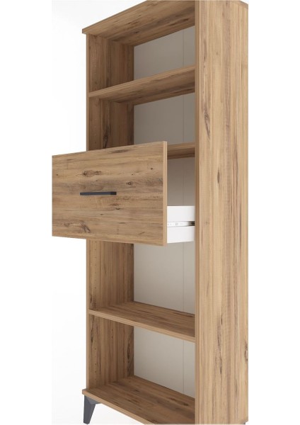 Arges Dolap 3 Raflı Tek Çekmeceli 60X30X163 Çam-Çam indirimleri