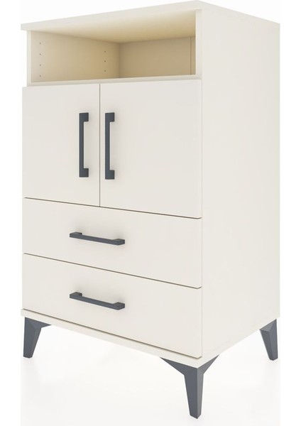 Hyperion Komodin 2 Raflı 2 Çekmeceli 2 Kapaklı 60X44X96 Aytaşı-Aytaşı modelleri