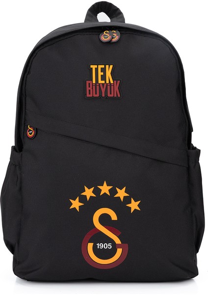 5 Yıldız Detaylı Siyah Sırt Çantası