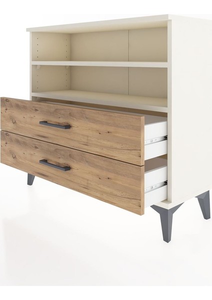Arges Şifonyer 2 Raflı 2 Çekmeceli 88X30X80 Aytaşı-Çam fırsatları