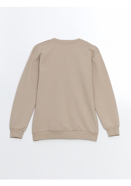 Yeni Sezon Bisiklet Yaka Uzun Kollu Baskılı Erkek Çocuk Sweatshirt fiyatları