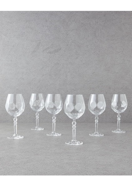 6&apos;lı Kadeh 530 ml Şeffaf