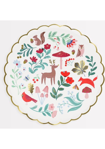 - Dinner Plates - Orman Tabak (L) (8&apos;li)