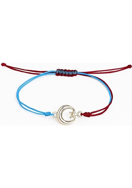 Trabzonspor Ay Yıldız Taraftar Makrome Bileklik El Yapımı – Ayarlanabilir fiyatları