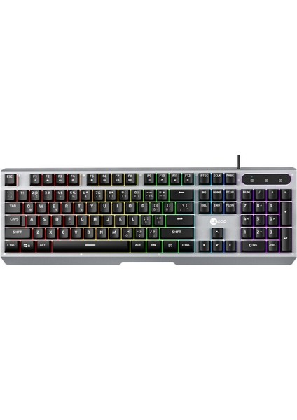 Lenovo Lecoo KB121 Q Trk Usb+Makro Tuşlu Mekanik Hisli Rainbow Efektli Gaming Klavye