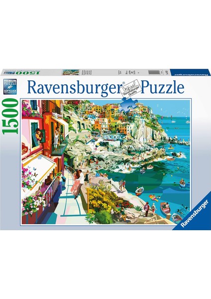 1500 Parçalı Puzzle Romantik Sahil, Renkli