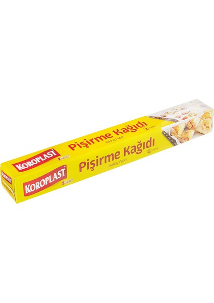 Pişirme Kağıdı 8 Mt, Helal Sertifikalı ve Bpa Içermez 37CM x 8mt, Fırında Tavuk, Et, Tatlı, Börek Pişirmek Için Uygun, 220 C° Yüksek Dayanıklı Fırın Pişirme Kağıdı, Yapışmaz ve Yanmaz