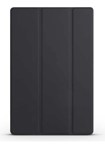 11 Inç iPad (A16) / iPad Air 10.9 Inç/ipad 10.nesil 10.9 Wi-Fi Tablet ile Uyumlu Tablet Kılıfı Smart Cover Uyku Modlu Arkası Sert Şeffaf Kapak Siyah