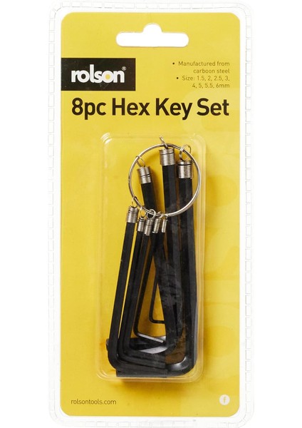 11215 8 Pc Hex Key Set