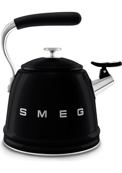 50&apos;s Style Siyah Set Üstü Düdüklü Kettle 2.3 Lt