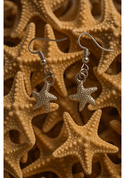 Deniz Yıldızı Detaylı Sallantılı Küpe indirimleri