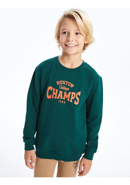 Yeni Sezon Bisiklet Yaka Erkek Çocuk Sweatshirt