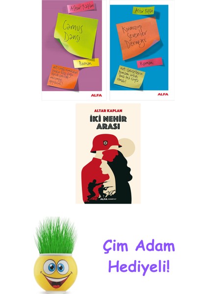 Altar Kaplan 3 Kitap Seti + Çim Adam Hediye