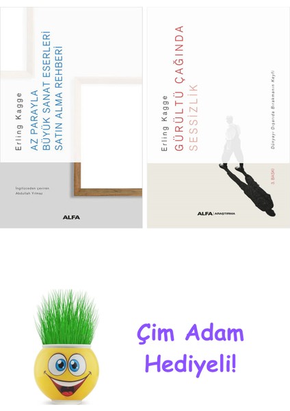 Erling Kagge 2 Kitap Seti + Çim Adam Hediye