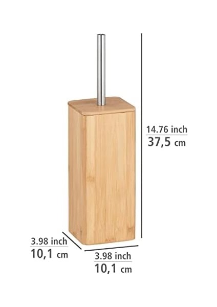 Bambu Tuvalet Fırçası Tutucu, Metal, Ahşap, 37,5 x 11 x 11 modelleri