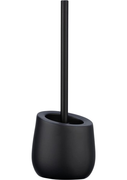 Siyah Seramik Tuvalet Fırçası Tutucu