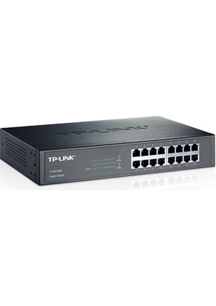 Tp-Lınk TL-SG1016D 16 Port 10/100/1000 Gigabit Metal Kasa Desktop Switch Rack Mount