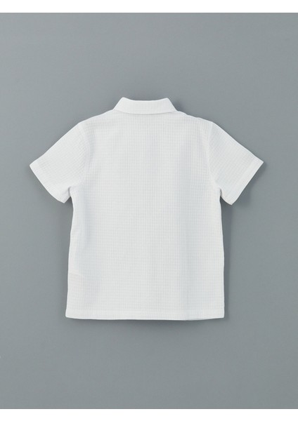 Yeni Sezon Kısa Kollu Dokulu Erkek Çocuk Gömlek fiyatları