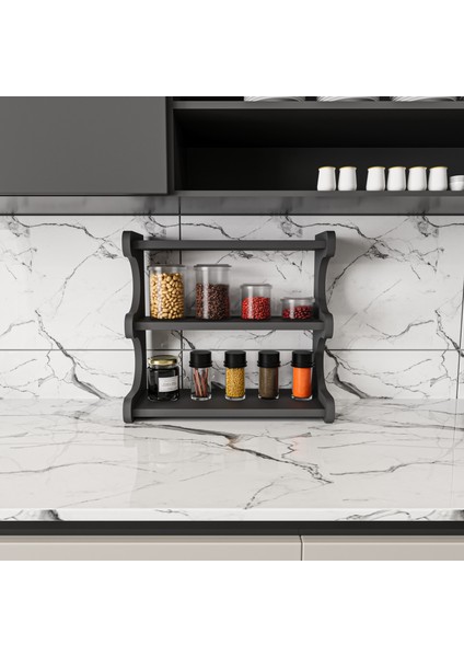 Mutfak Düzenleyici Raf Baharatlık Kahve Köşesi Çalışma Masası Üstü Kitaplık Banyo Tezgah Düzenleyici fiyatları