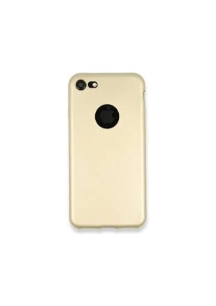 ESLIFETECH26AKSESUAR Iphone 7 Uyumlu Silikon Arka Koruma Kılıf-Gold(Altın)