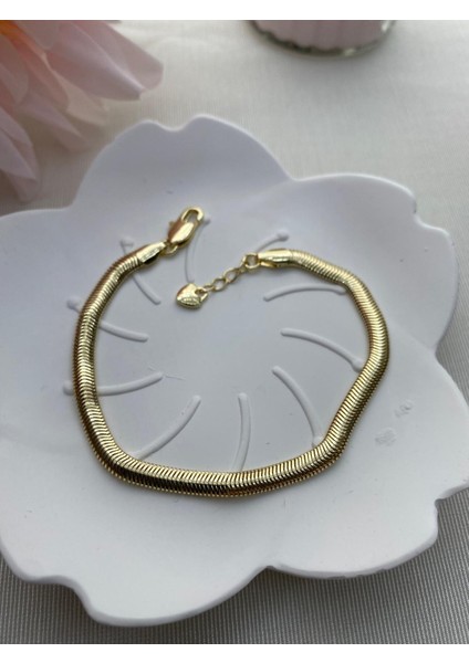 Çelik Italyan Ezme Altın Renk Bileklik fırsatları