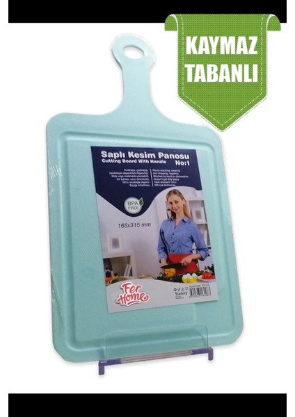Kesme Tahtası Kaydırmaz Plastik Kesme Sunum Tahtası Pratik Kesim Panosu 165X315 mm ROYALEKS-FR-105 modelleri