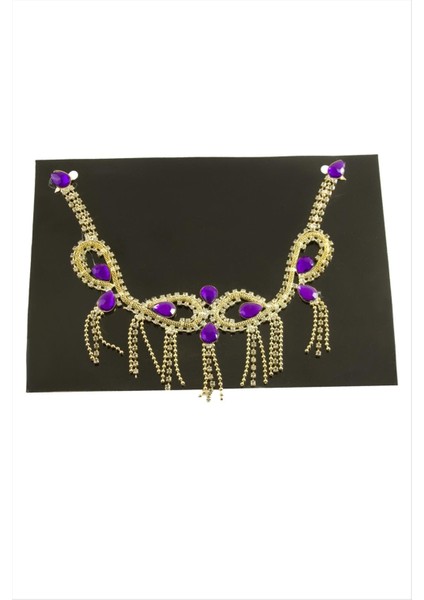 Damla Şerit Taşlı Alınlık